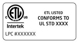 ETL conforms mark