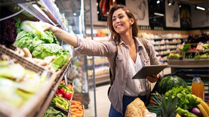 image of person in supermarket