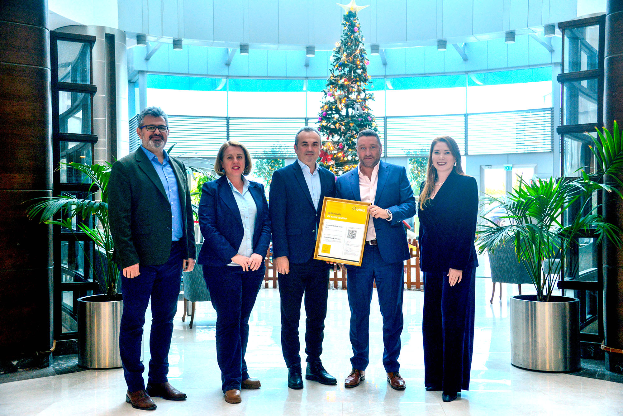 Intertek presents awards Concorde De Luxe certifications for international health and safety standards