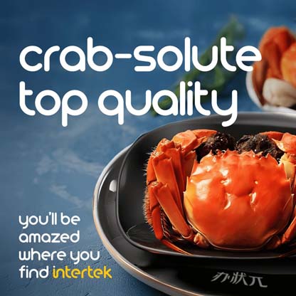 Cooked crab in a dining plate
